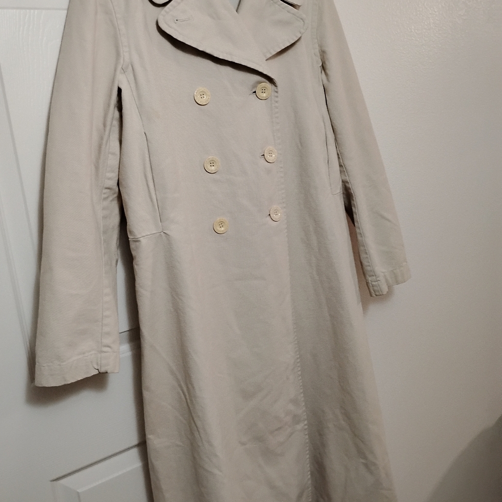 DKNY Jeans Cream Trench Coat